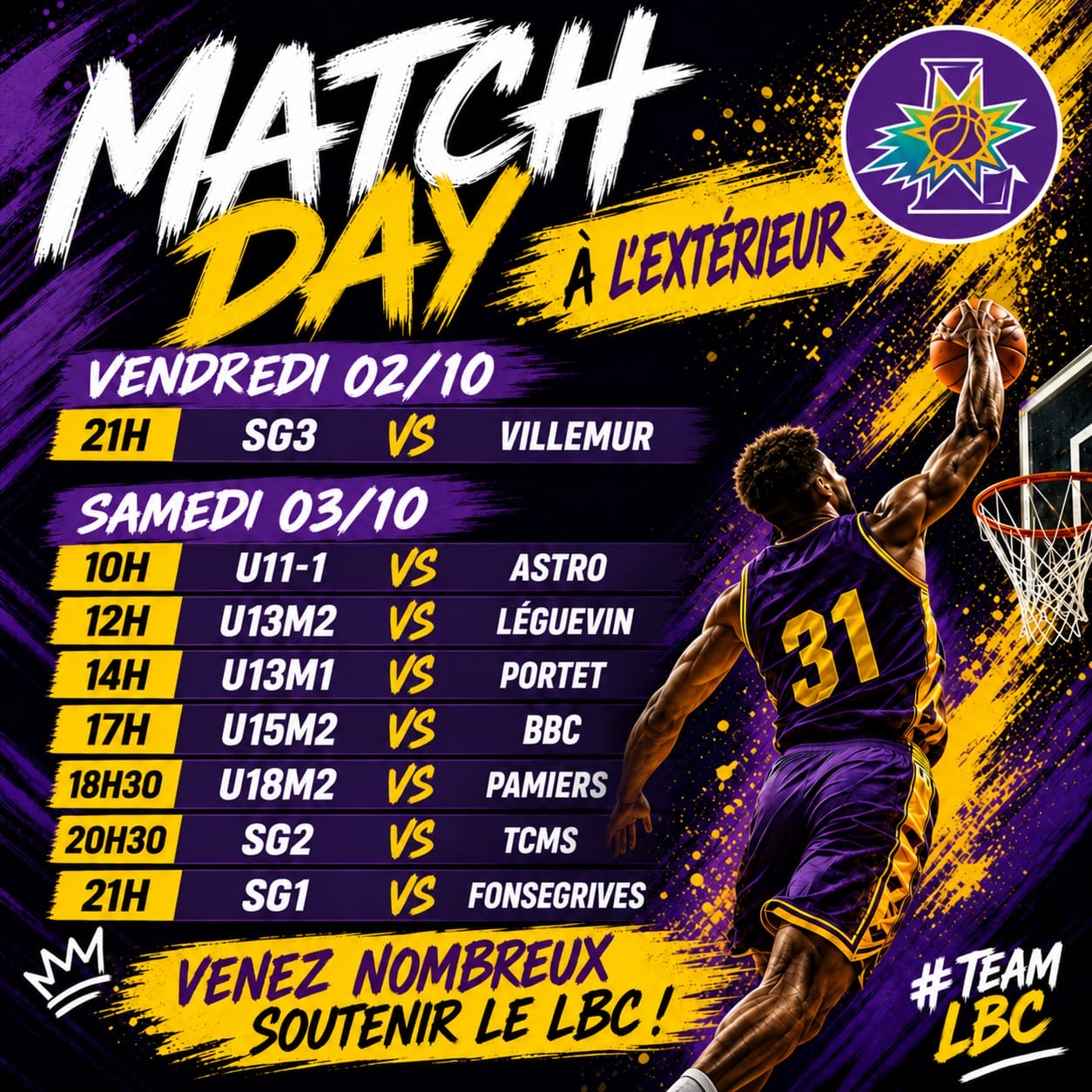 Les matchs du week-end : le programme du LBC – photo 2